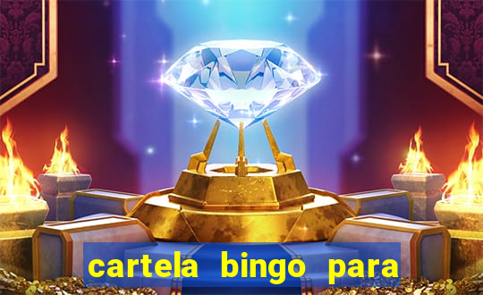 cartela bingo para cha de cozinha imprimir gratis